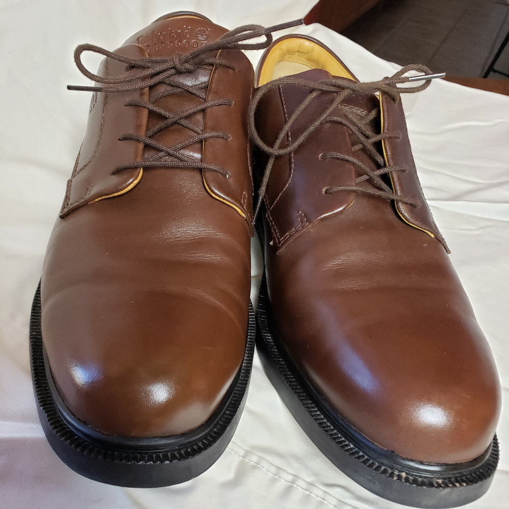 Timberland Waterproof Brown Leather Dress Shoes